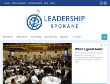Tablet Screenshot of leadershipspokane.org